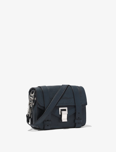 Side image of PS1 Mini Crossbody Bag in DARK NAVY