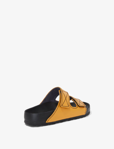 Proenza Schouler front 3/4 image of Arizona PS EXQ NL in OCHRE