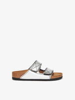 Proenza Schouler side image of Arizona PS NL Birkenstock collaboration in Silver