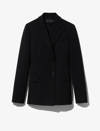 Still Life image of Upcycled Wool Blazer in BLACK