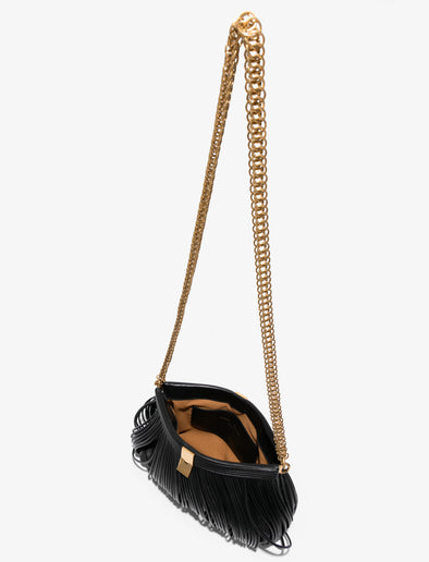 Interior image of Rolo Frame Clutch in BLACK