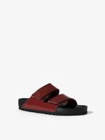 Front 3/4 image of Birkenstock X Proenza Schouler Arizona Slides in Luggage