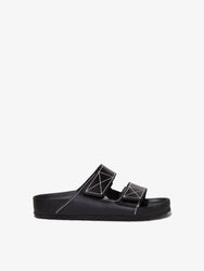Proenza Schouler side image of Arizona PS EXQ NL Black Birkenstock collaboration in black