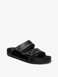 Proenza Schouler front 3/4 image of Arizona PS EXQ NL Black Birkenstock collaboration in black