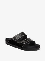 Proenza Schouler front 3/4 image of Arizona PS EXQ NL Black Birkenstock collaboration in black
