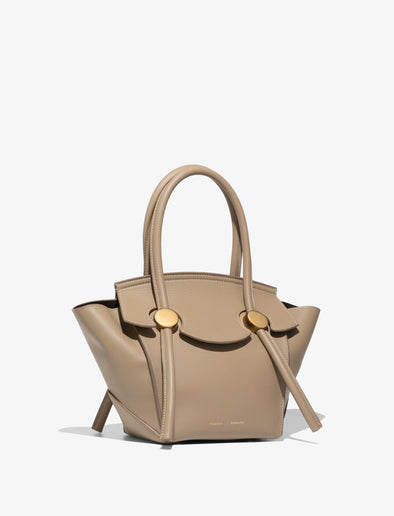 Side image of Small Pipe Bag in LIGHT TAUPE