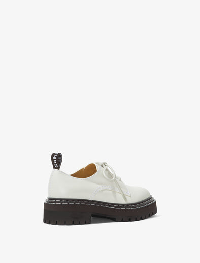 Back 3/4 image of Lug Sole Oxfords in Natural