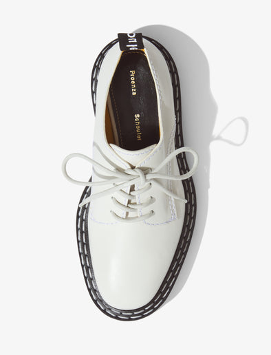 Aerial image of Lug Sole Oxfords in Natural
