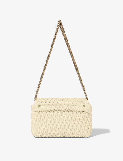 Back image of Small Quilted PS Harris Bag in pale sand
