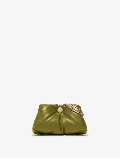 Back image of Small Puffy Chain Tobo Bag in moss