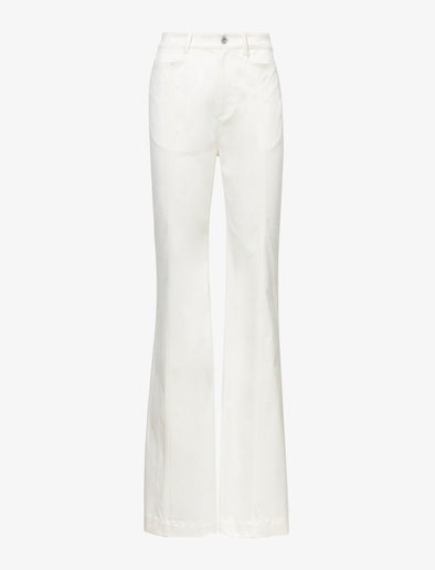Still Life image of Cotton Twill Full Leg Pants in WHITE
