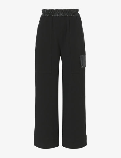 Still Life image of Crepe Wide Leg Pants in BLACK