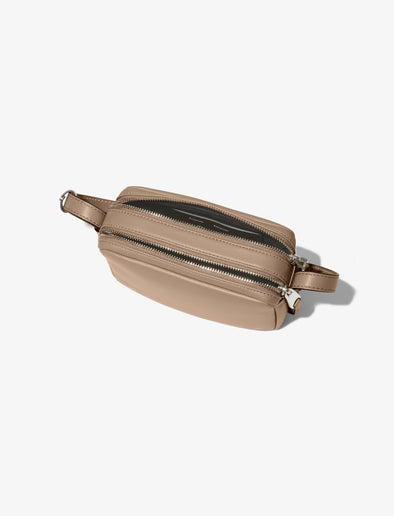 Interior image of Watts Leather Camera Bag in CLAY