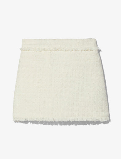 Still Life image of Tweed Mini Skirt in OFF WHITE