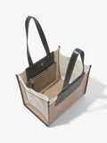 Interior image of Large Morris Coated Canvas Tote in CLAY