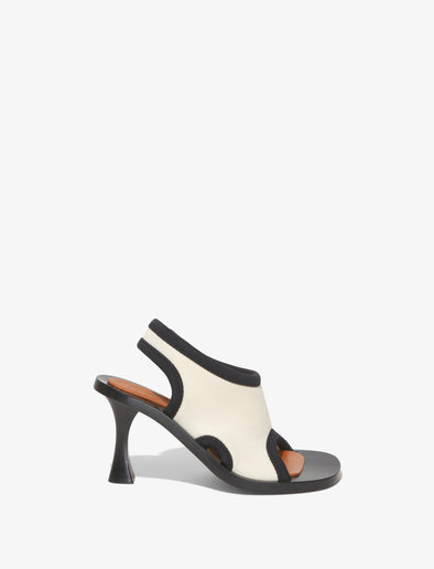 Side image of STRETCH LEDGE SANDALS in PARCHMENT