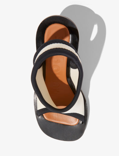 Aerial image of STRETCH LEDGE SANDALS in PARCHMENT