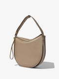 Side image of Baxter Leather Bag in CLAY