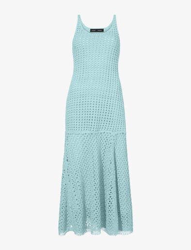 Still Life image of Open Knit Dress in PALE BLUE
