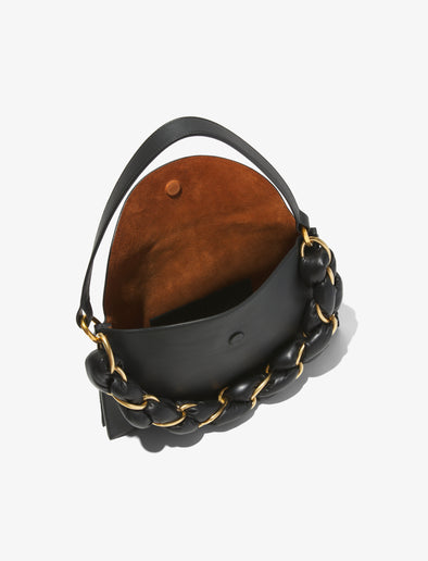 Interior image of Braid Bag in BLACK