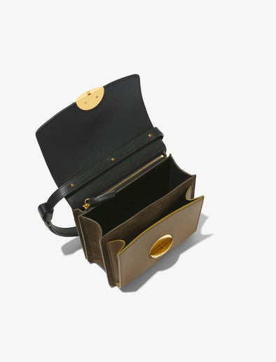 Proenza Schouler interior image of Multi Dia Day Bag in truffle/black