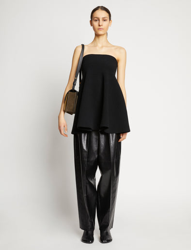 Proenza Schouler image of model wearing Multi Dia Day Bag in truffle/black