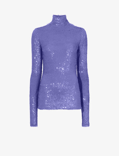 Still Life image of Faceted Sequin Top in LILAC
