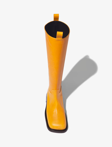 Aerial image of Square Riding Boots in Medium Orange