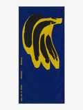 Front image of Banana Beach Towel in ROYAL BLUE/YELLOW/BLACK