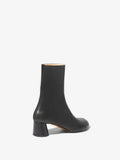 Back 3/4 image of Sculpt Ankle Boots in Black