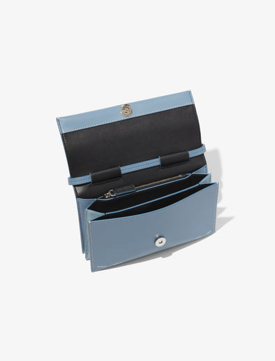 Aerial image of Small Accordion Flap Bag in DOVE GREY