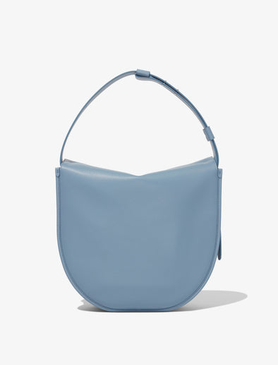 Back image of Baxter Leather Bag in DOVE GREY