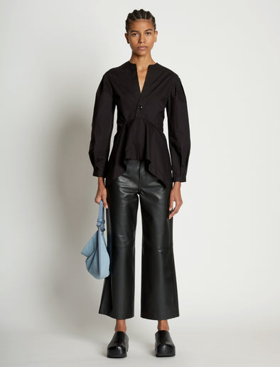 Image of model wearing Minetta Bag in SKY
