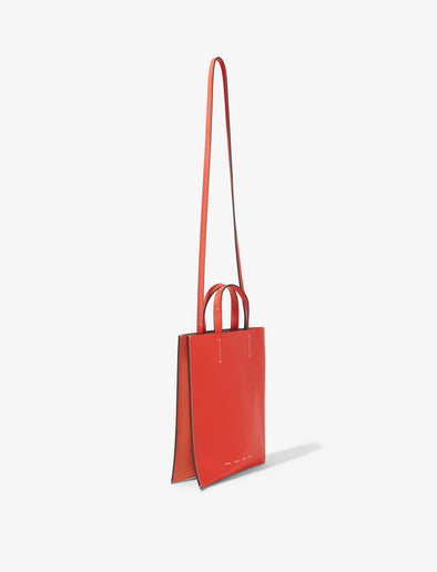 Front image of Small Twin Tote in VERMILLION