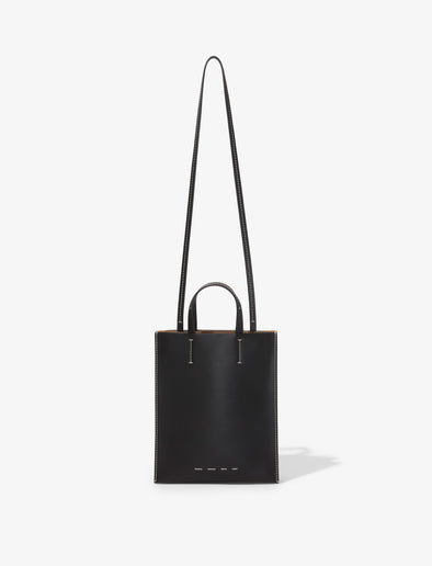 Side image of Small Twin Tote in BLACK