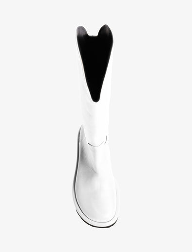 Aerial image of Pipe Riding Boots in WHITE.jpg