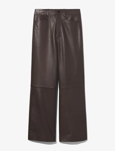 Still Life image of Leather Culottes in MOCHA