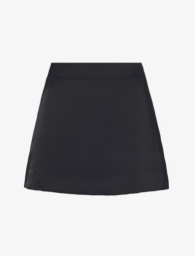 Still Life image of Satin Mini Skirt in BLACK