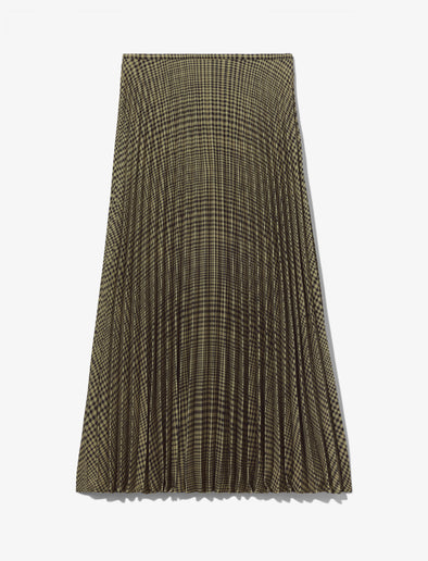 Still Life image of Pleatable Crepe Midi Skirt in STONE/BLACK
