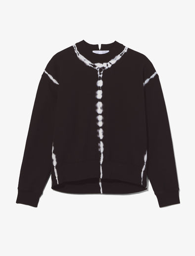 Still Life image of Tie Dye Sweatshirt in BLACK/OFF WHITE