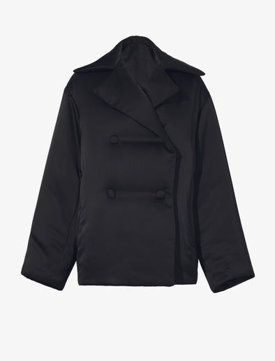 Still Life image of Satin Jacket in BLACK