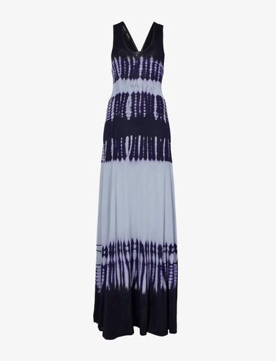 Still Life image of Viscose Knit Tie Dye Dress in BLUE MULTI