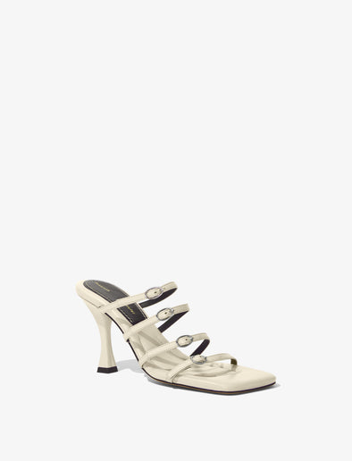3/4 Front image of Square Sandals in Natural
