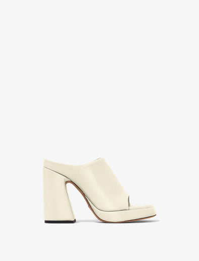 Front image of Forma Platform Sandals in Natural