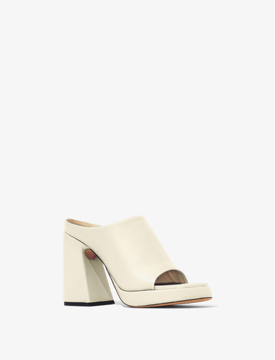 3/4 Front image of Forma Platform Sandals in Natural