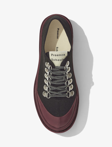 Proenza Schouler aerial image of Fabri Lace Up Shoe in black