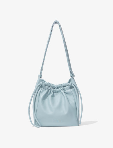 Front image of Drawstring Pouch in BLUE STONE