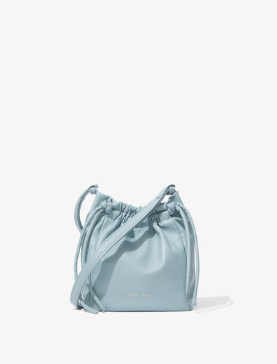 Back image of Drawstring Pouch in BLUE STONE