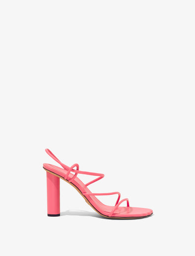 Front image of Sculpt Sandals - 90MM in Medium Pink