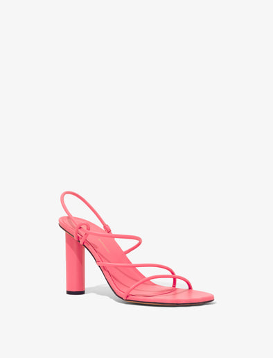 3/4 Front image of Sculpt Sandals - 90MM in Medium Pink